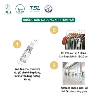 Xịt thơm quần áo, thơm phòng JALIN hương tinh dầu nước hoa WINTER APPLE - Giúp khử mùi hôi quần áo và không gian sống