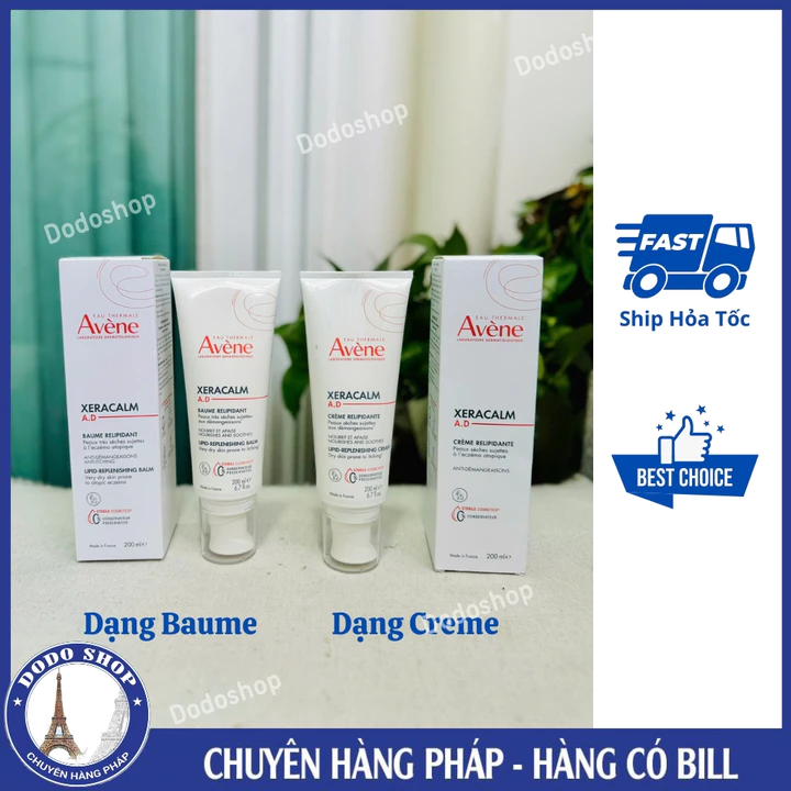 Kem dưỡng da Avene Xeracalm Baume Creme Relipidant cho da khô, ngứa, chàm sữa_Dodoshop
