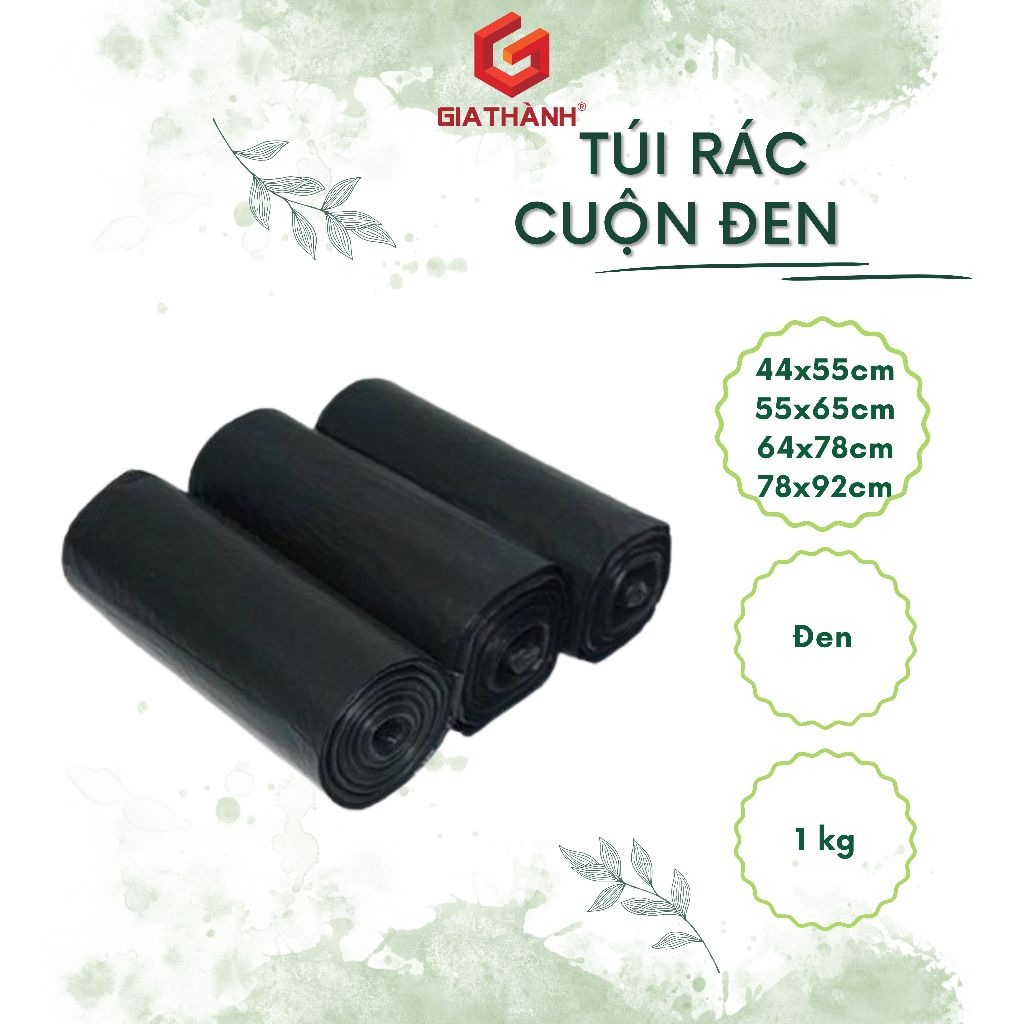 Túi đựng rác sinh hoạt 44x55cm, 55x65cm, 64x78cm, 78x92cm cao cấp thân ...