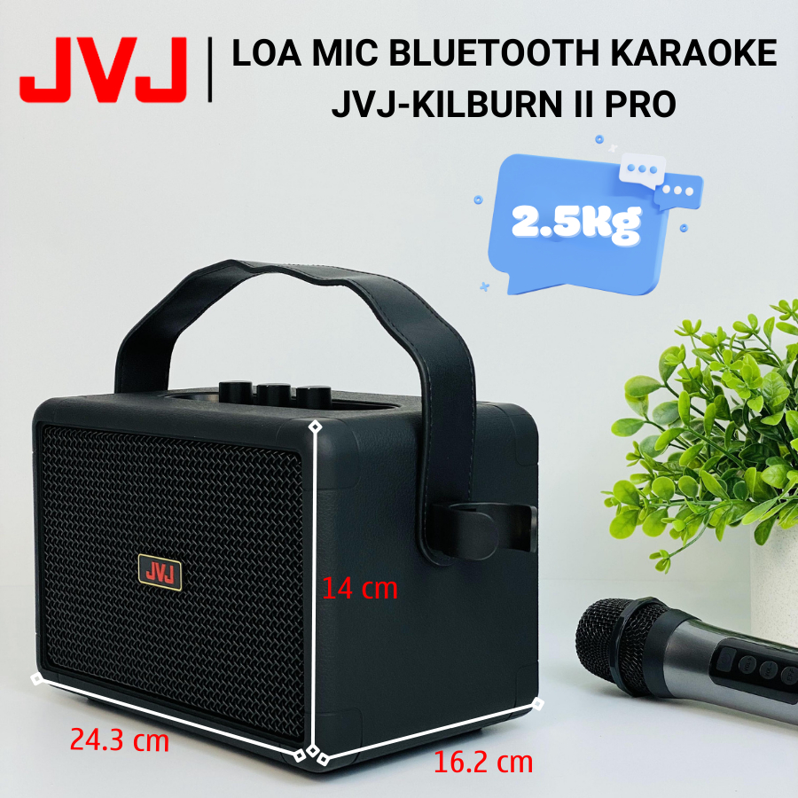 Ảnh Loa Bluetooth Kèm Mic Hát Karaoke JVJ-KilBurn II Pro 2 Mic Công Suất 55W - Bảo Hành Chính Hãng 6Th 4