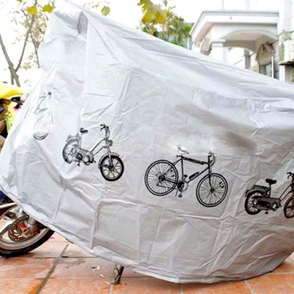 BẠT PHỦ XE MÁY - Bạt Phủ Xe Máy Chống Mưa- Nắng- Bụi Bẩn Chất Lượng Cao Chống Thấm Tuyệt Đối- Bao Trùm Cả Xe- BAT PHU XE