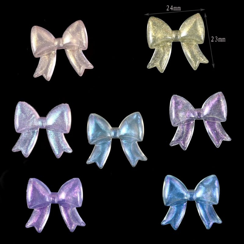CHARM THẮT NƠ LẤP LÁNH KIM TUYẾN XINH XẮN