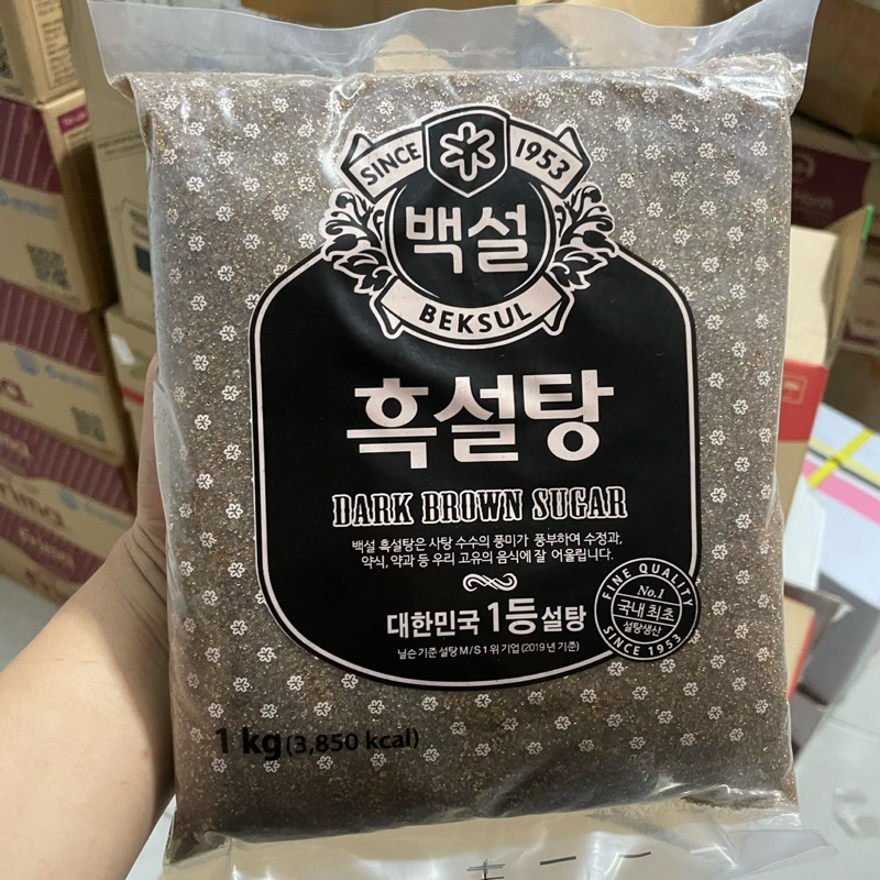 Thanh Ly Đường Đen Hàn Quốc BEKSUL HẠT LỚN 1KG | Shopee Việt Nam