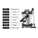 Máy hút bụi công nghiệp đa năng khô và ướt Yili YLW-6263A loại 12 lít công suất 1200W - thùng inox thêm đầu lau sàn nhà — ảnh 3