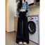 Quần Kaki Nữ Trắng Trơn Suông Ống Rộng Miaa Lưng Cao Quần Jean Kaki Nữ Form Đứng Dáng Dài Ôm Eo Tôn Dáng
