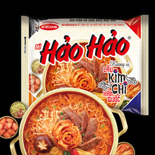( Thùng 30 gói ) Mì Hảo Hảo hương vị lẩu kim chi Hàn Quốc 75g