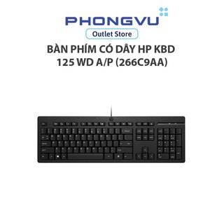 Bàn phím có dây HP KBD 125 WD A/P (266C9AA) - Bảo hành 12 tháng