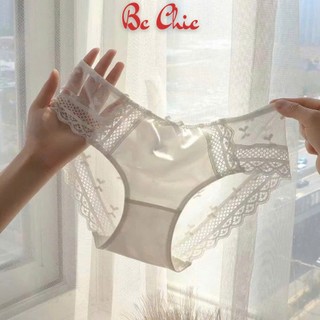 QUẦN LÓT SU LỤA PHỐI REN MỀM MẠI Q 8073 - THÊU HÌNH TRÁI TIM QUYẾN RŨ BC_CHIC LINGERIE