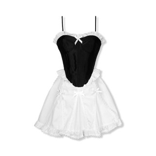 Đầm Ngắn Nữ String Color Mixed, Chất Vải Tafta Xước Phối Vải Cotton,WDN068 SOME HOW STORE