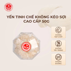 50g Yến Sào tinh chế Không kéo sợi Tổ yến tự nhiên không tẩy trắng