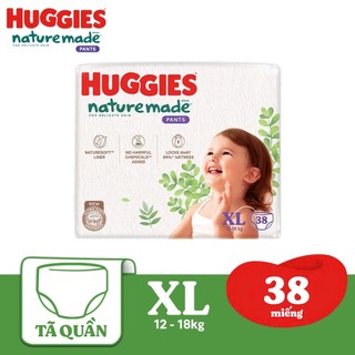 Bỉm quần dán Huggies Nature Made  đủ size Nb60/S/M/L/XL/XXL ( Mẫu mới )