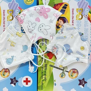 THÙNG 100 CHIẾC KHẨU TRANG 6D KIDS DUY QUÂN KHÁNG KHUẨN , CHỐNG BỤI MỊN