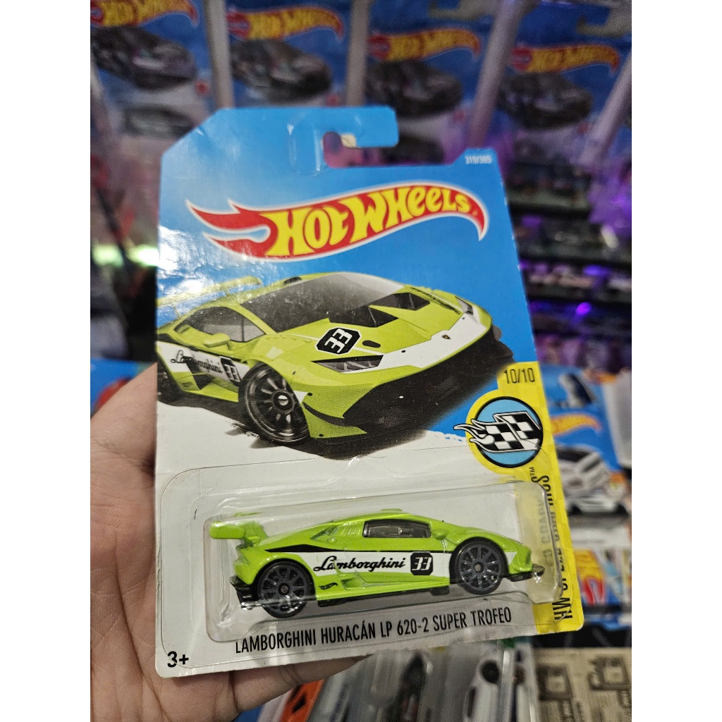 Xe mô hình Hot Wheels Huracán LP 6202 Super Trofeo ( Card