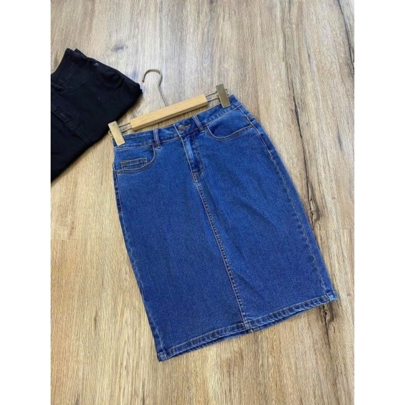 (Sale) Chân váy jean bút chì Vero*Moda bigsize - Cambo dư xịn