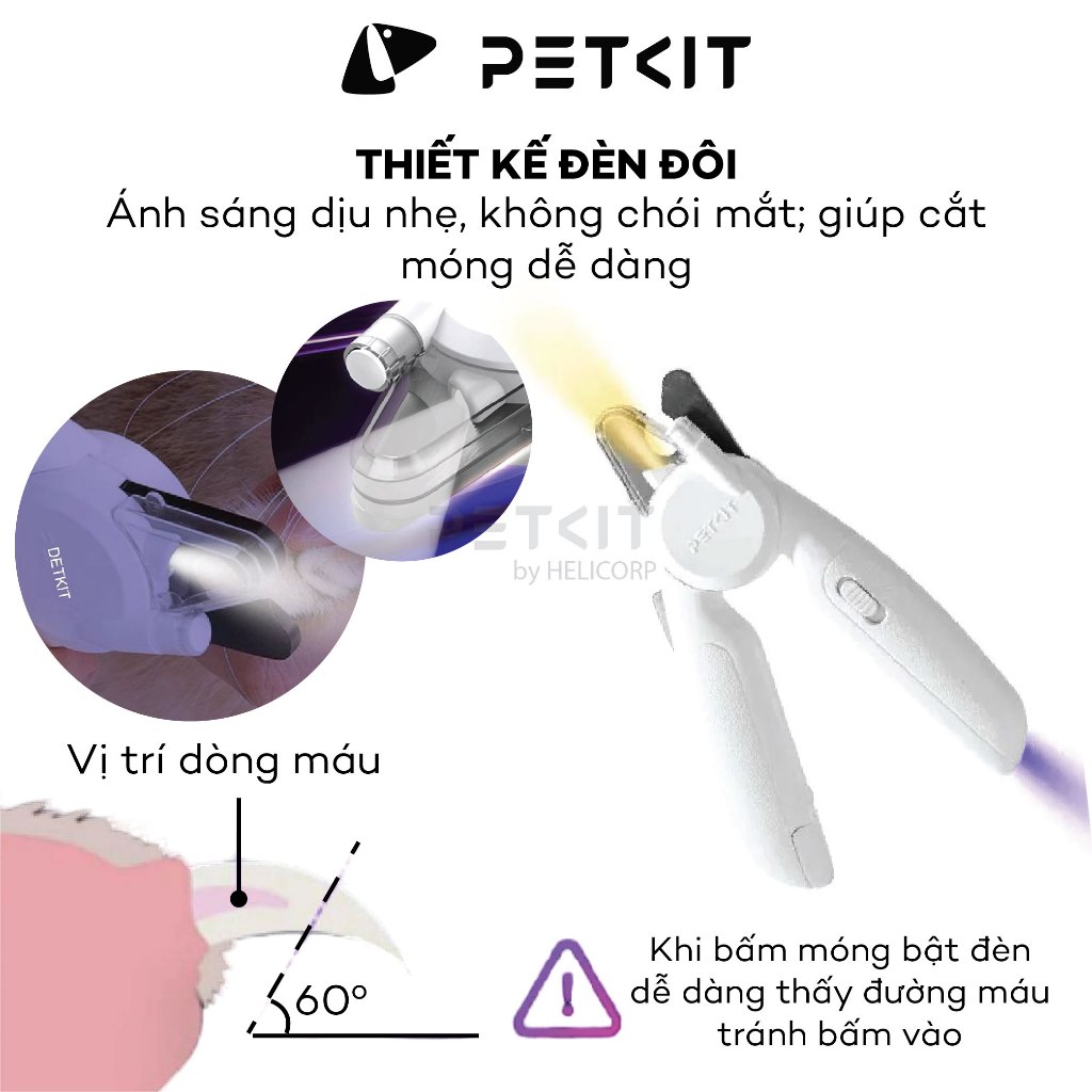 Ảnh Kìm Bấm Cắt Móng Cho Chó Mèo Petkit Nail Clippers 2