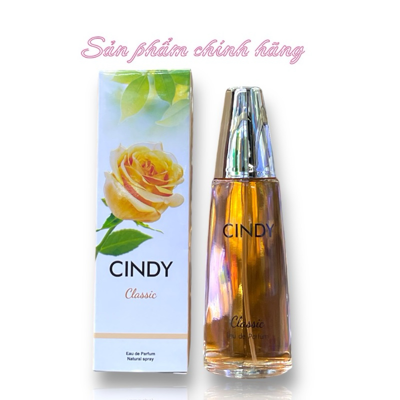 Combo 2 Chai Nước Hoa CINDY Classic Chính Hãng – Hương Hoa Hồng Quyến Rũ, Lưu Hương Lâu 50ml Chính Hãng