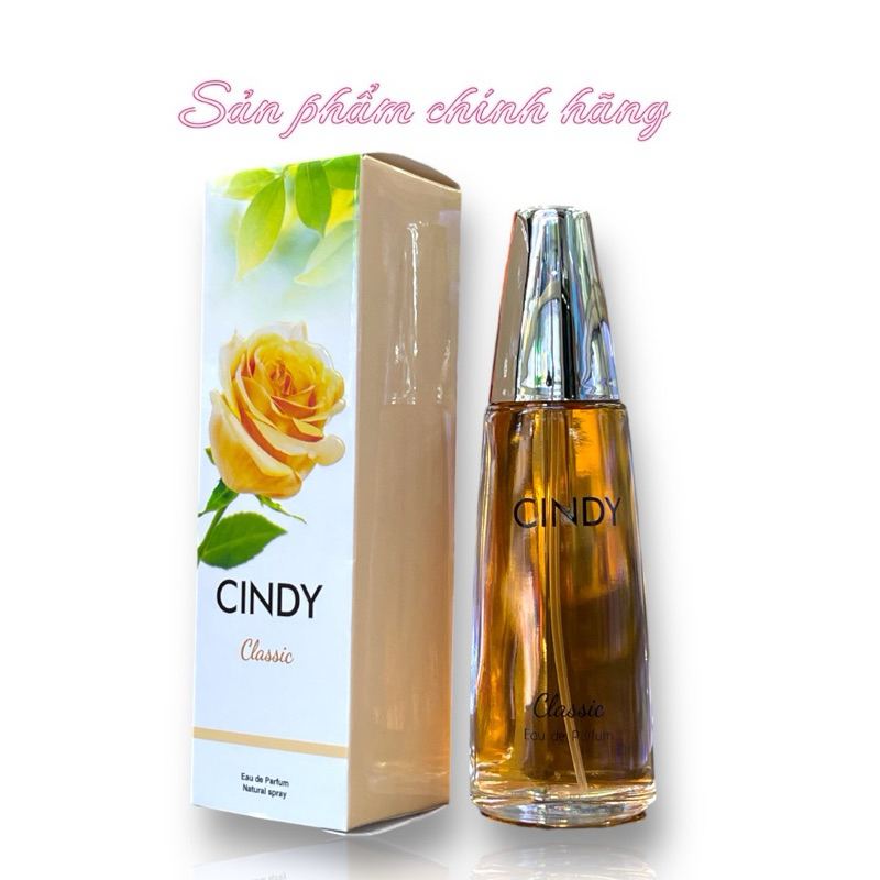 Combo 2 Chai Nước Hoa CINDY Classic Chính Hãng – Hương Hoa Hồng Quyến Rũ, Lưu Hương Lâu 50ml Chính Hãng