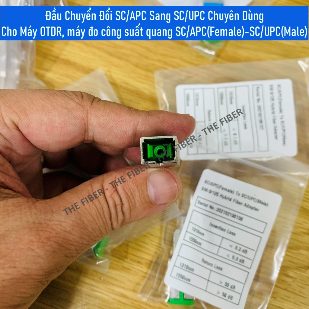 Đầu Chuyển Đổi SC/APC Sang SC/UPC Chuyên Dùng Cho Máy OTDR, máy đo công ...