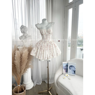 [HAN’S STORE ] VÁY COTTON HOA HAI DÂY DÁNG TÙNG XOÈ XINH XẮN(ẢNH THẬT)