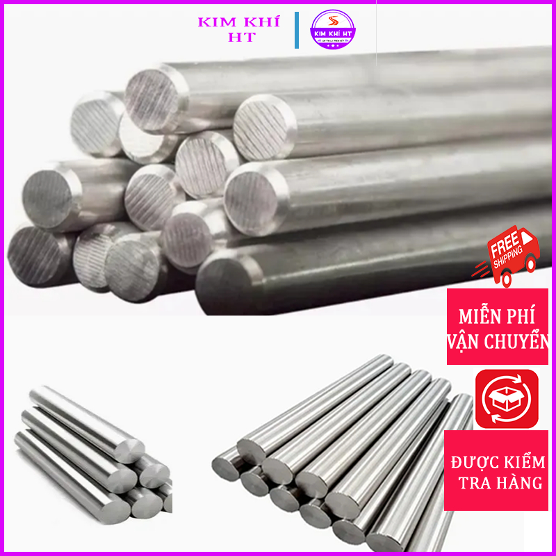 Trục tròn đặc inox,thanh láp,ti đặc,trục thép inox 304 phi 5-6-8-10 ...