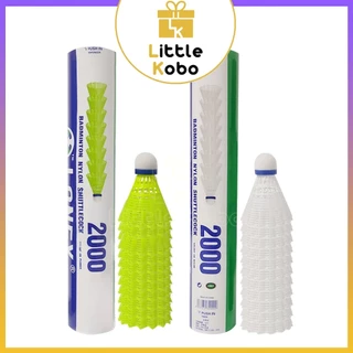 [12 Trái] Ống Cầu Lông Nhựa 12 Quả Cầu Vàng Trắng Chất Lượng Cao Dùng Tập Luyện Thể Thao Badminton