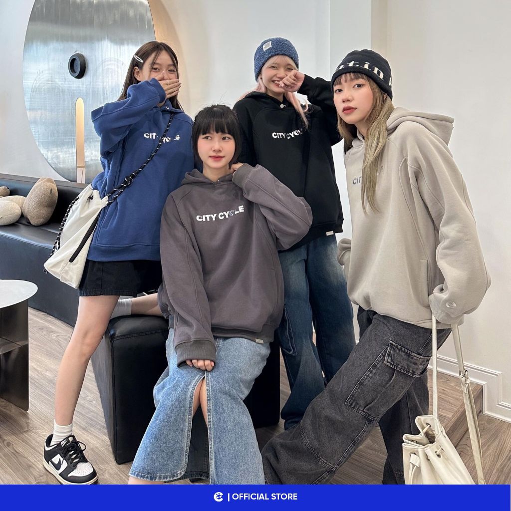Áo hoodie đôi nam nữ dày nỉ Local Brand Chính Hãng City Cycle Space