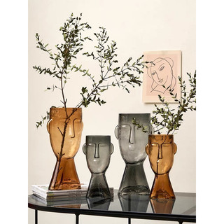 (giá dùng thử) Bình hoa decor hình mặt người phong cách Bắc Âu
