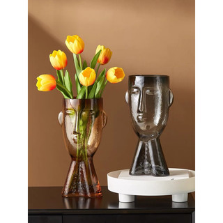 (giá dùng thử) Bình hoa decor hình mặt người phong cách Bắc Âu