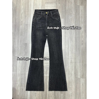 ( Chất Đẹp ) Quần jeans loe màu khói loang Yến Tee , màu đẹp lạ , from loe nhẹ dễ mặc #10070