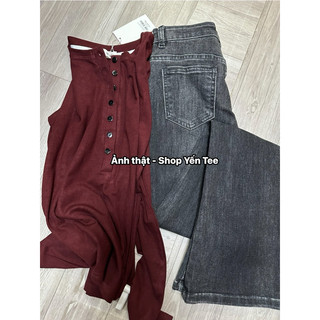 Quần jeans ống loe màu khói loang , màu mới Yến Tee Shop #10070
