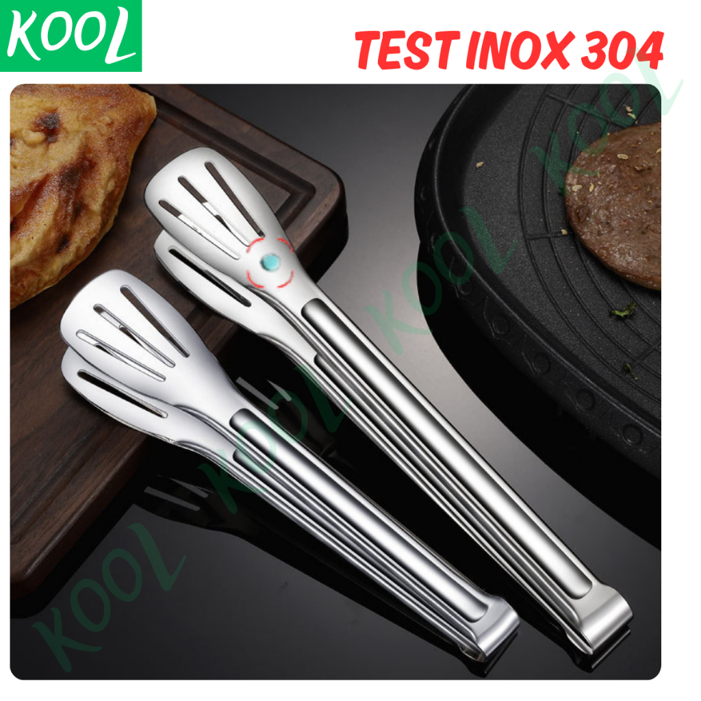 Kẹp gắp thức ăn inox 304 cao cấp, kẹp gắp đá, gắp đồ nướng, kẹp thịt nướng, kép đá KOOL - RB17608