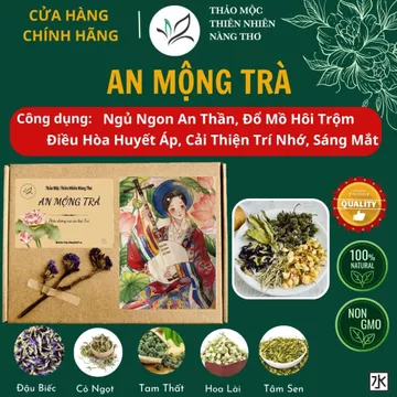 AN MỘNG TRÀ - Trà Thảo Mộc Thiên Nhiên Dưỡng Nhan AN MỘNG TRÀ , Đẹp Da , Dưỡng Dáng , Giảm Cân Hộp 30 gói trà T06