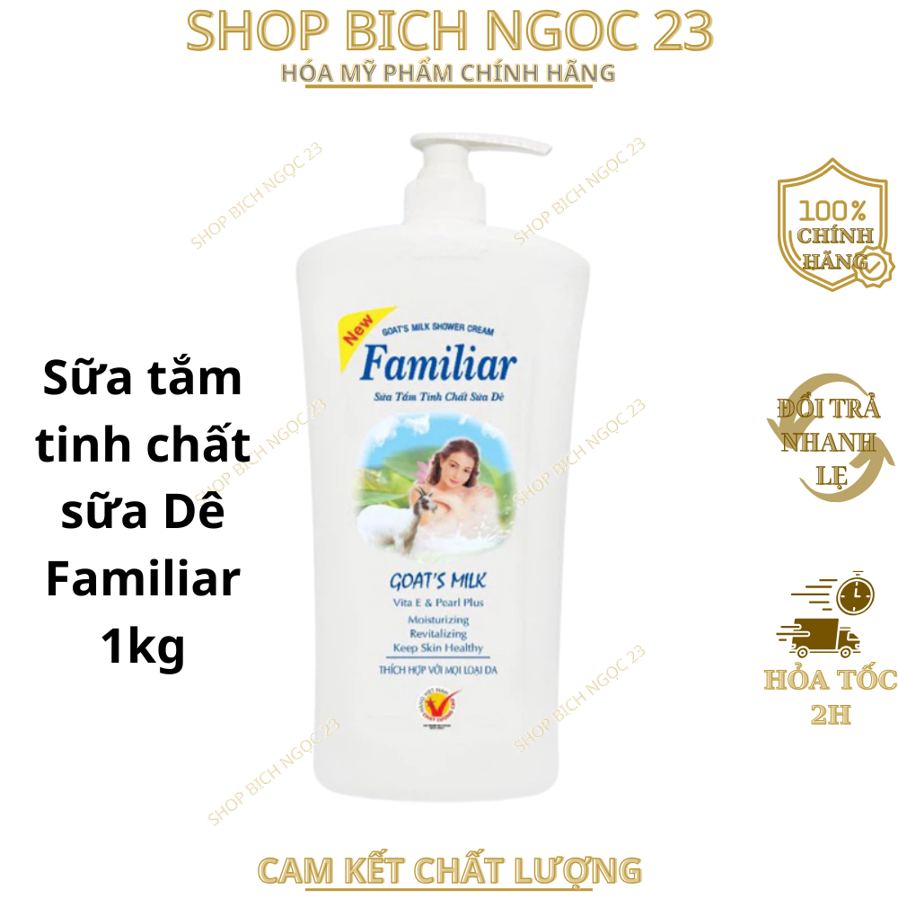 Sữa tắm tinh chất sữa Dê Familiar 1 Lít