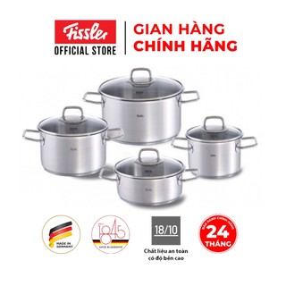 [TRẢ GÓP 0%] Bộ nồi inox Đức cao cấp Fissler Viseo - Hàng chính hãng - Sản xuất tại Đức