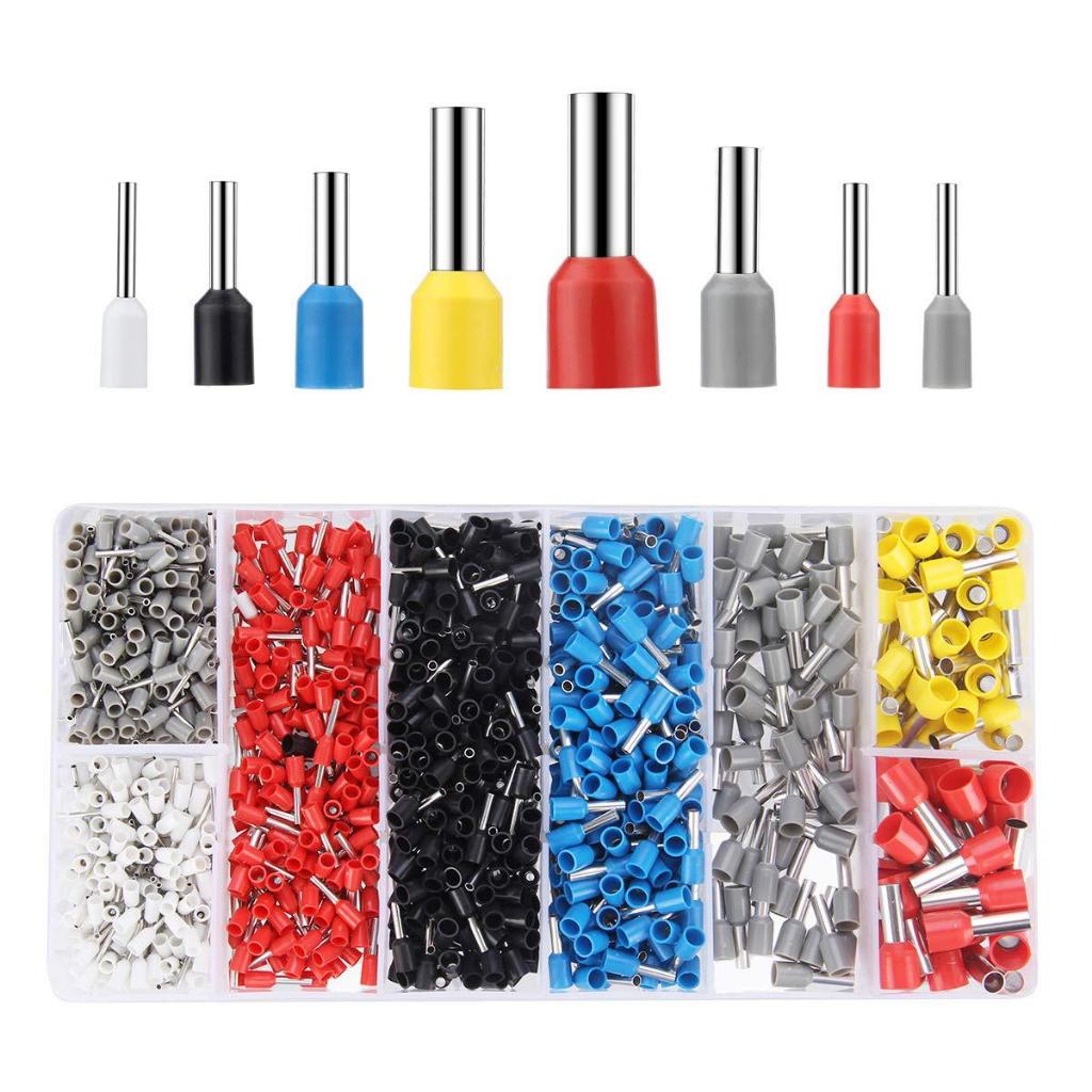 Hộp 1200 chiếc đầu cos pin đủ loại - cos ống tròn cos pin rỗng - cos ...