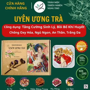 SET HỘP 30 Gói UYÊN ƯƠNG TRÀ , Trà Thảo Mộc Thiên Nhiên - Trà Hoa Thảo Mộc, Ngủ Ngon, An Thần , Tăng Cường Sinh Lý T15