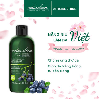 Sữa Tắm Siêu Thực Phẩm Naturalium (Hương Việt Quất)  Làm Sạch Sâu, Giảm Viêm Da Và Da Mịn Màng 500ml