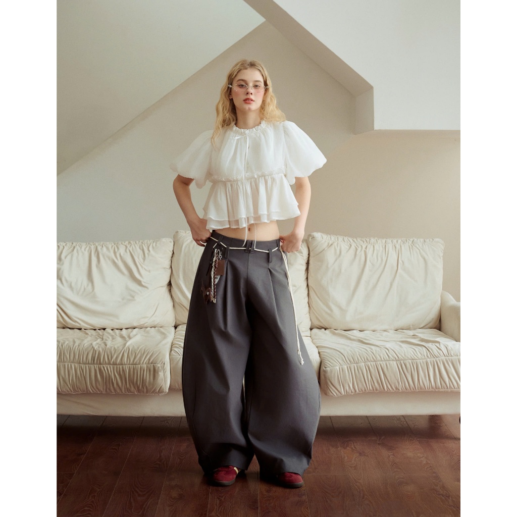 Icy Top - Remmus | Áo thiết kế babydoll tay bồng cho nữ