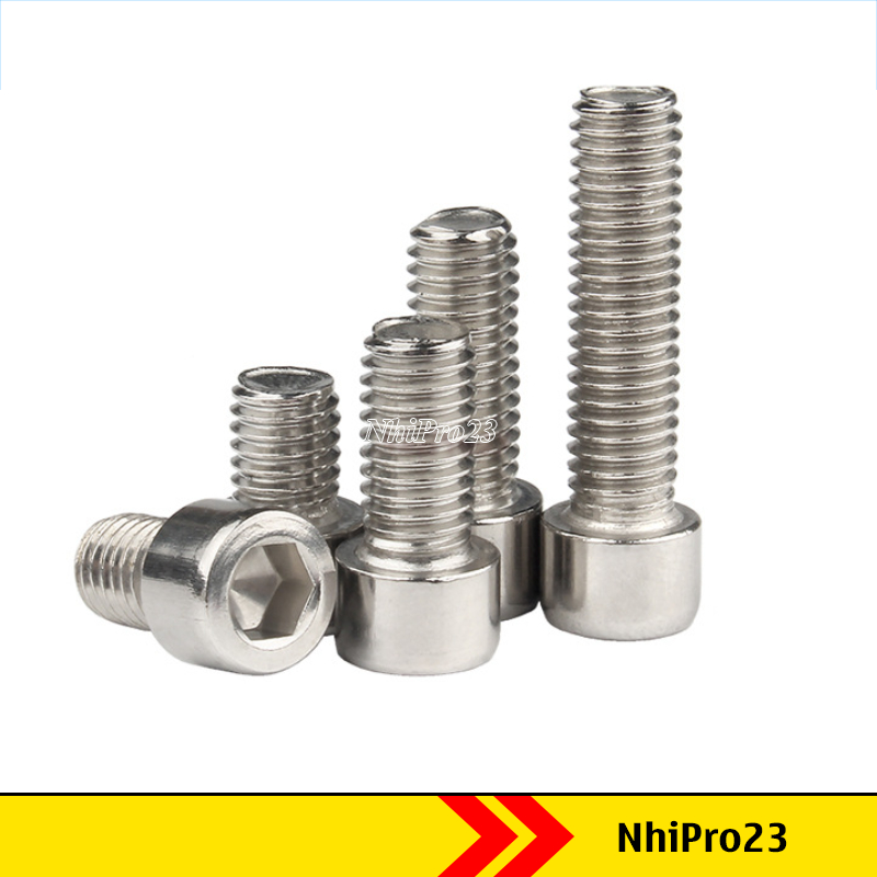 Bulong lục giác đầu trụ Inox M3 M4 M5 M6 M8, Ốc lục giác inox đủ size ...