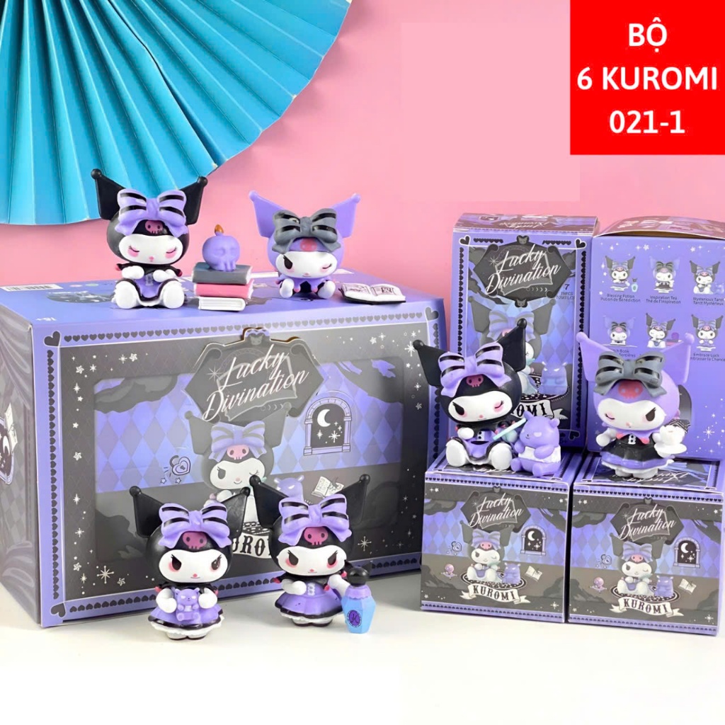 Ảnh Hộp mù blindbox: Set 6 búp bê nhân vật Kuromi, Melody và Kuromi&Melody 1