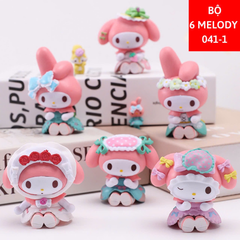 Ảnh Hộp mù blindbox: Set 6 búp bê nhân vật Kuromi, Melody và Kuromi&Melody 3