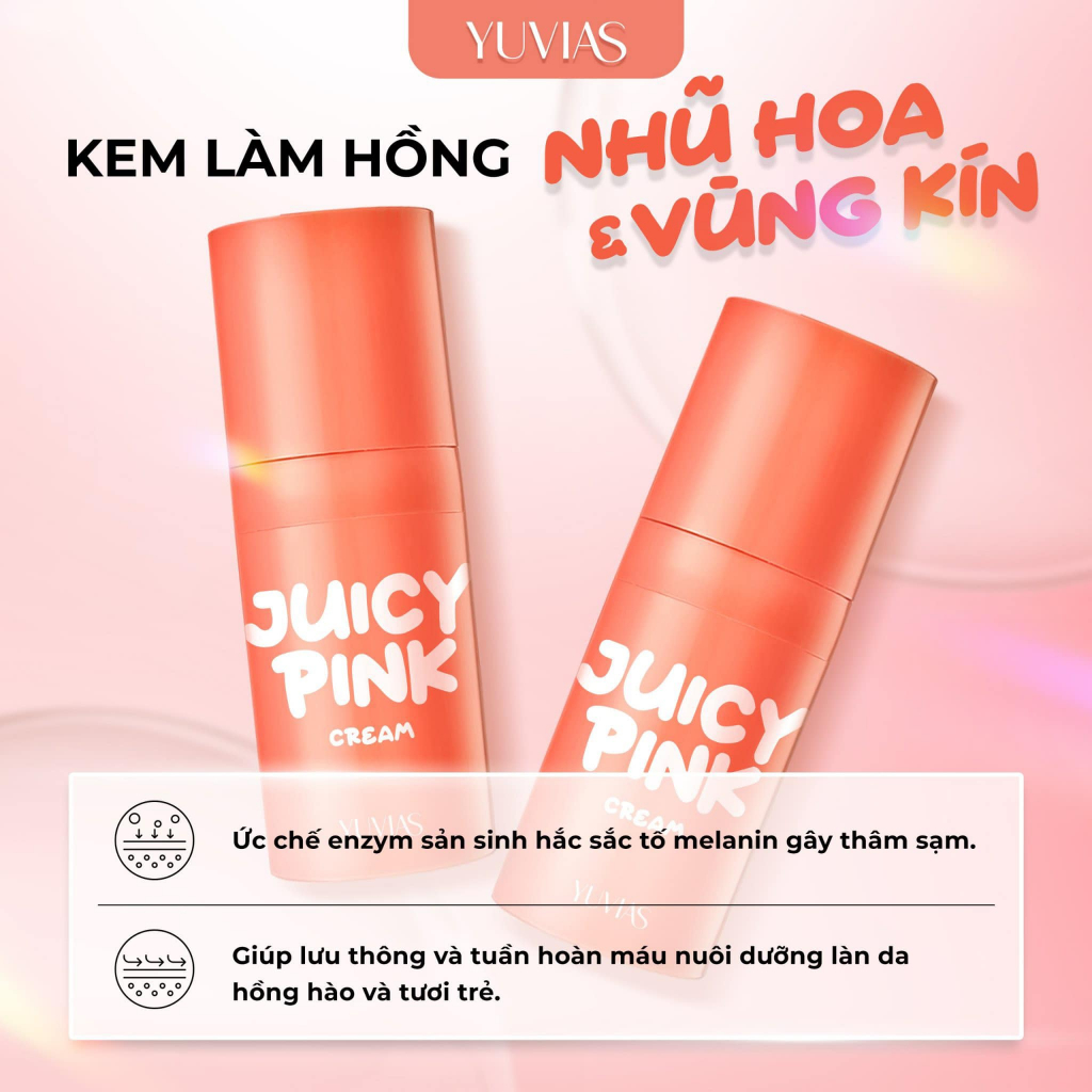 Ảnh Tinh chất khử thâm làm hồng ti , hồng nhũ hoa  dưỡng ẩm YUVIAS dung tích 7ml chê tên sản phẩm tặng mặt nạ 4