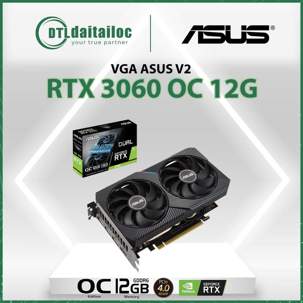 Card màn hình VGA ASUS RTX 3060 OC 12GB | Chính Hãng | Bảo Hành 36 ...