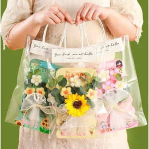 Bó hoa len handmade nhiều màu (tặng túi,thiệp)