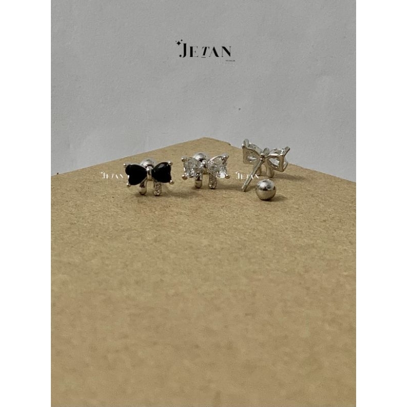 Khuyên Tai Nơ Đá CRYSTAL BOW JetanX (1 chiếc)