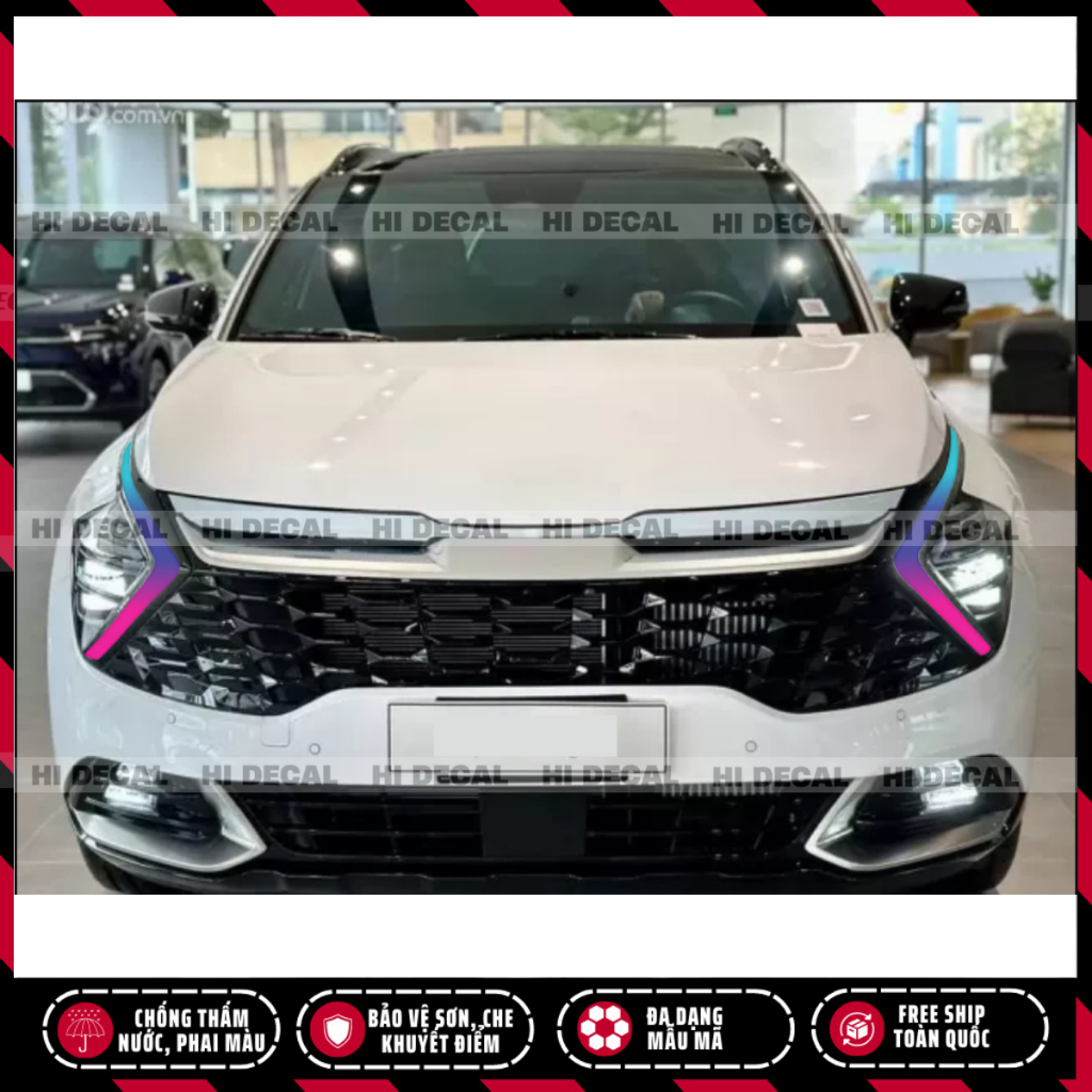 Tem dán đèn Kia Sportage | decal dán đèn đổi màu Tem stick trang trí cao cấp chống thấm nước, phai màu, chịu nhiệt tốt