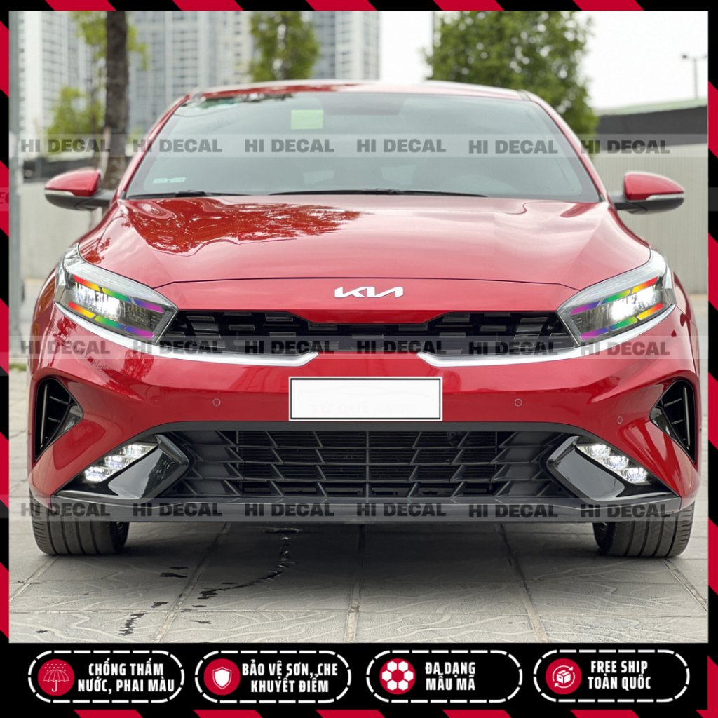 Tem dán đèn xe Kia K3, decal dán đổi màu đèn kia k3 cực hót| Tem trang trí cao cấp chống thấm nước, phai màu