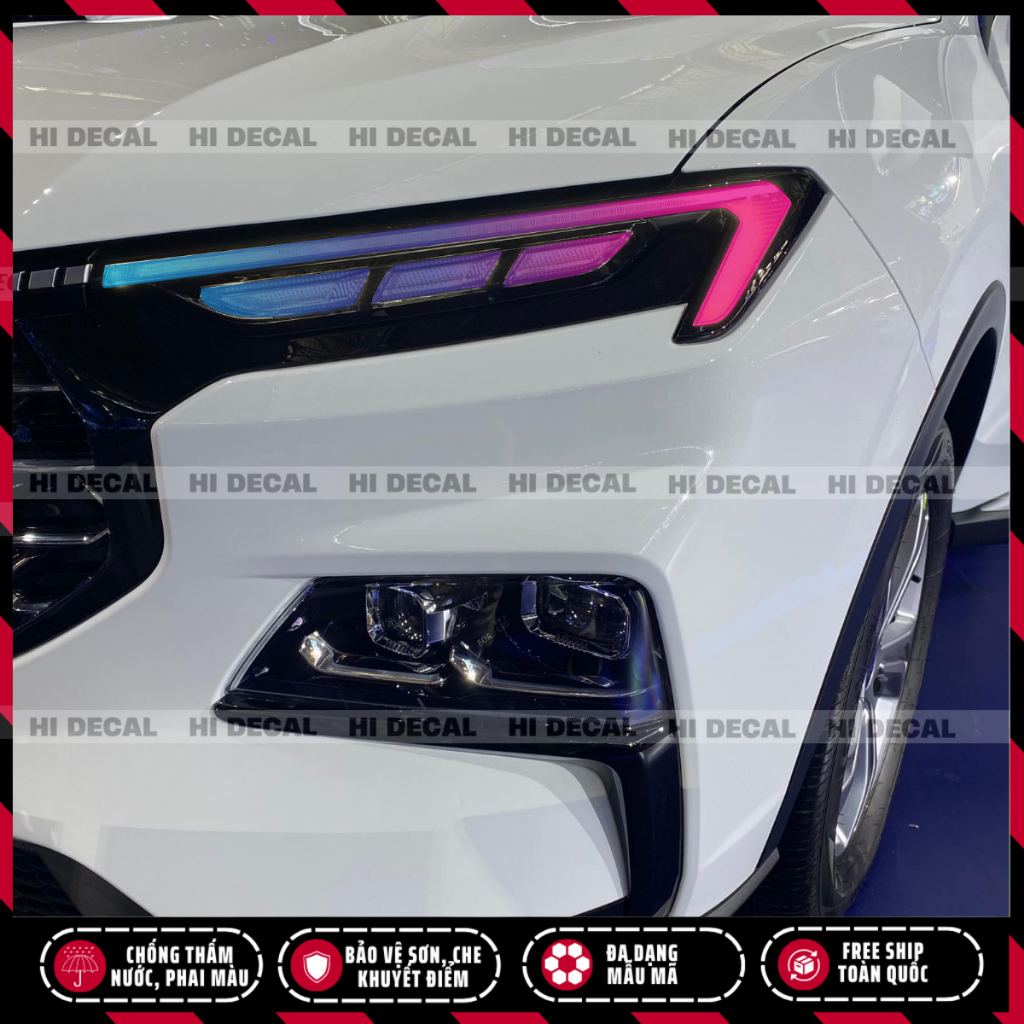 Decal tem dán demi đèn xe Ford Territory | Tem stick trang trí cao cấp chống thấm nước, phai màu, chịu nhiệt tốt
