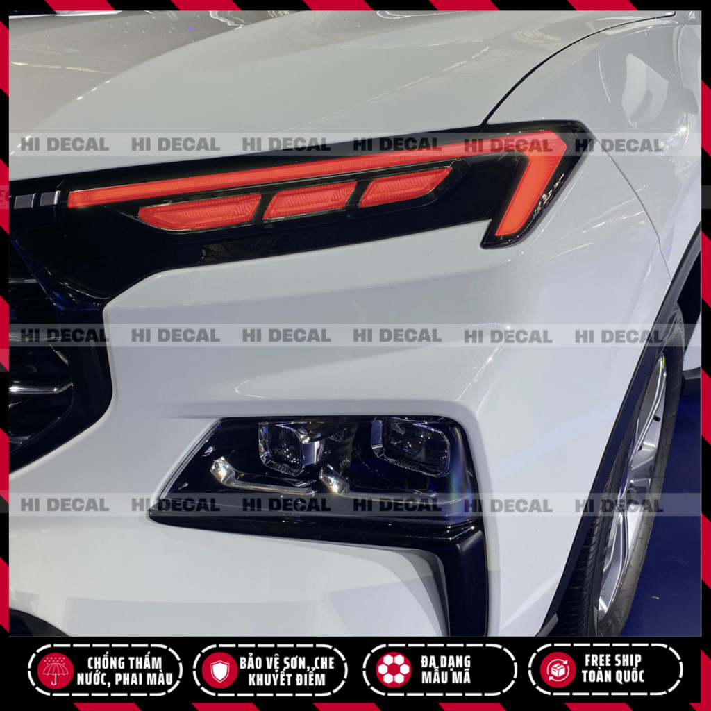 Decal tem dán demi đèn xe Ford Territory | Tem stick trang trí cao cấp chống thấm nước, phai màu, chịu nhiệt tốt