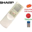 tay điều khiển remote từ xa điều hòa Sharp -6-kèm pin-tay đầu bấm điều hòa Sharp